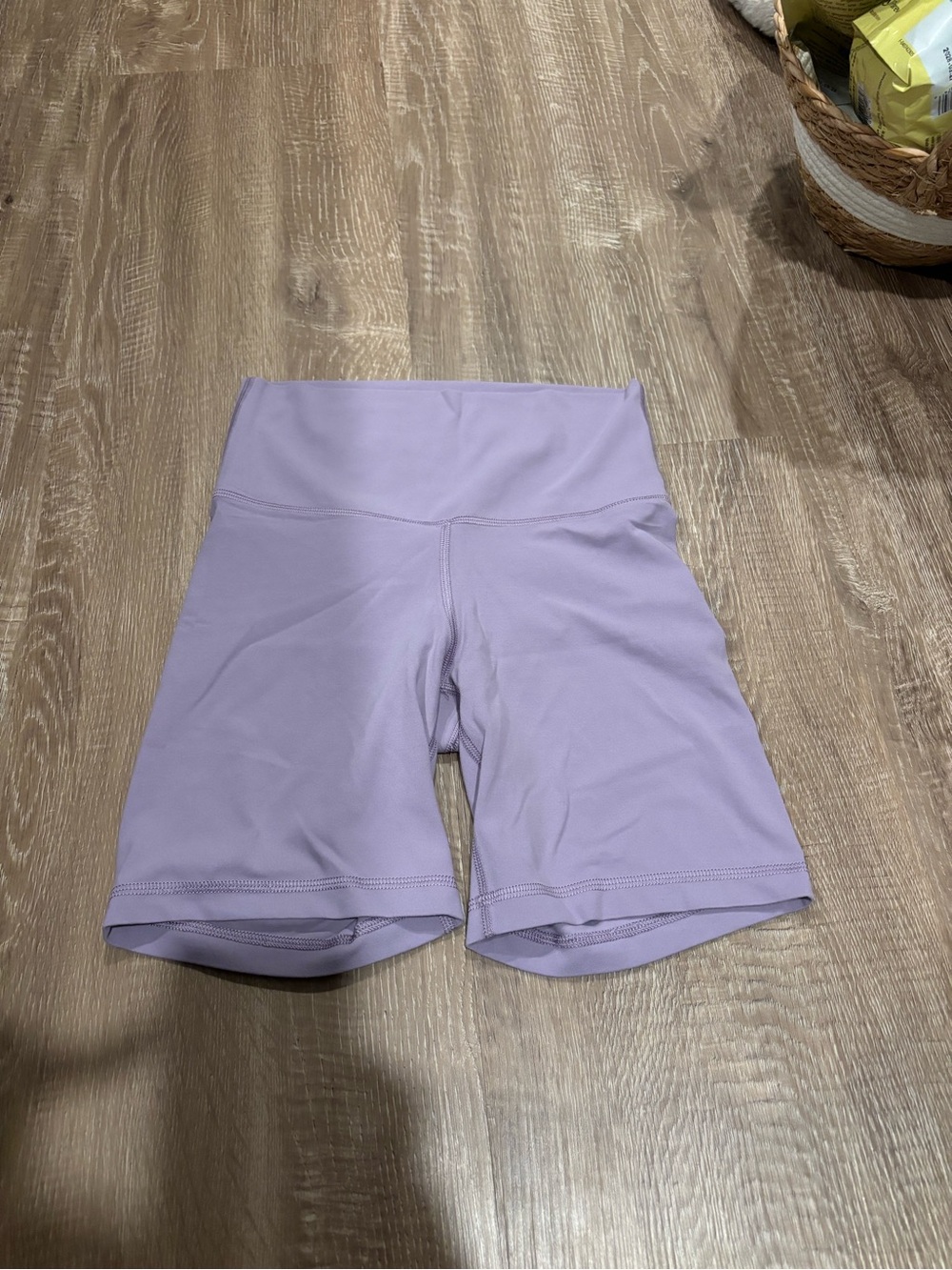 TNA Lavender High-Rise Bike Shorts
